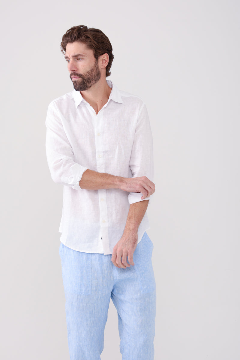 Classic Linen Shirt - White – HIHO
