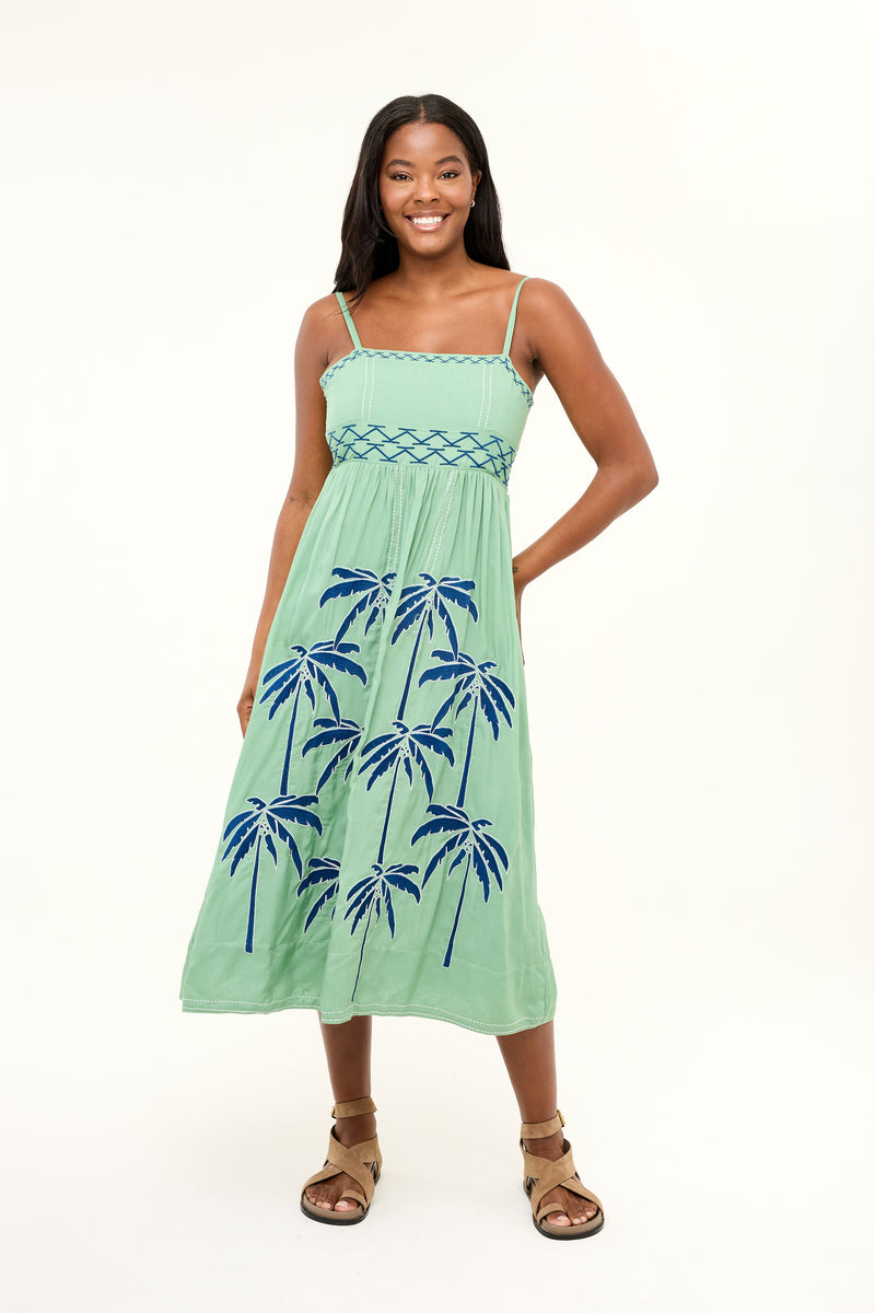 basil green dress KASIA Nefeli Maxi Dress Basil  Matilda's Life Style