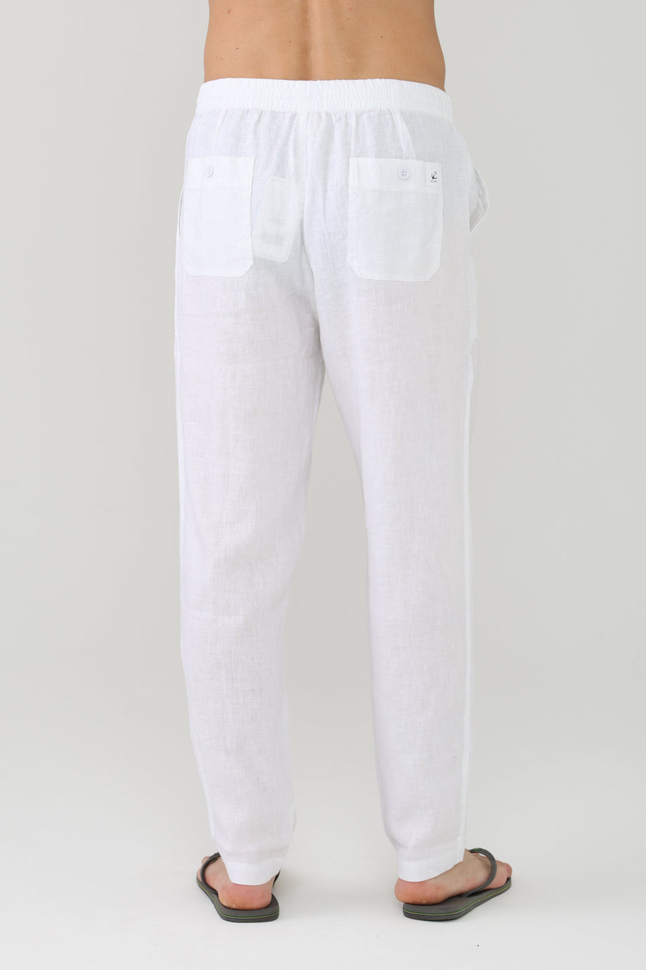 Relaxed Linen Pant - White – HIHO