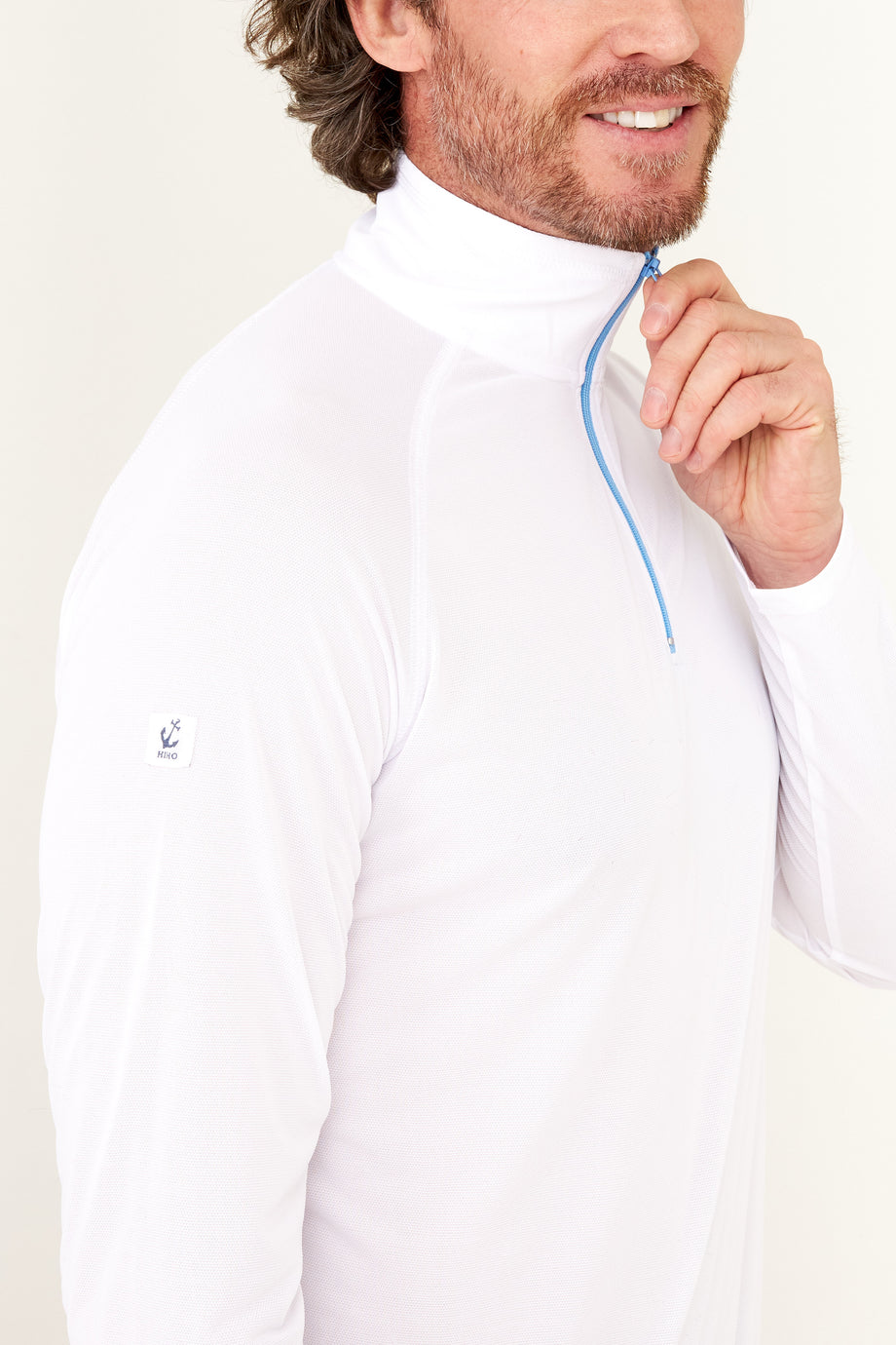 Zip Tech UPF50 Shirt - White – HIHO