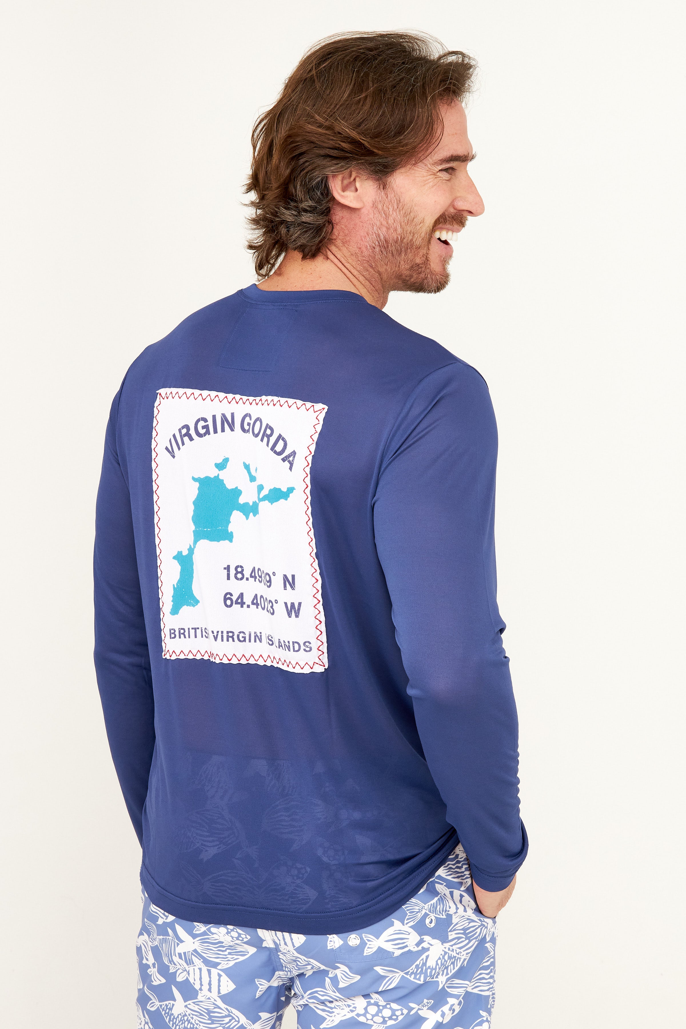 Virgin Gorda GPS Blue HIHO Racing Shirt - – UPF50