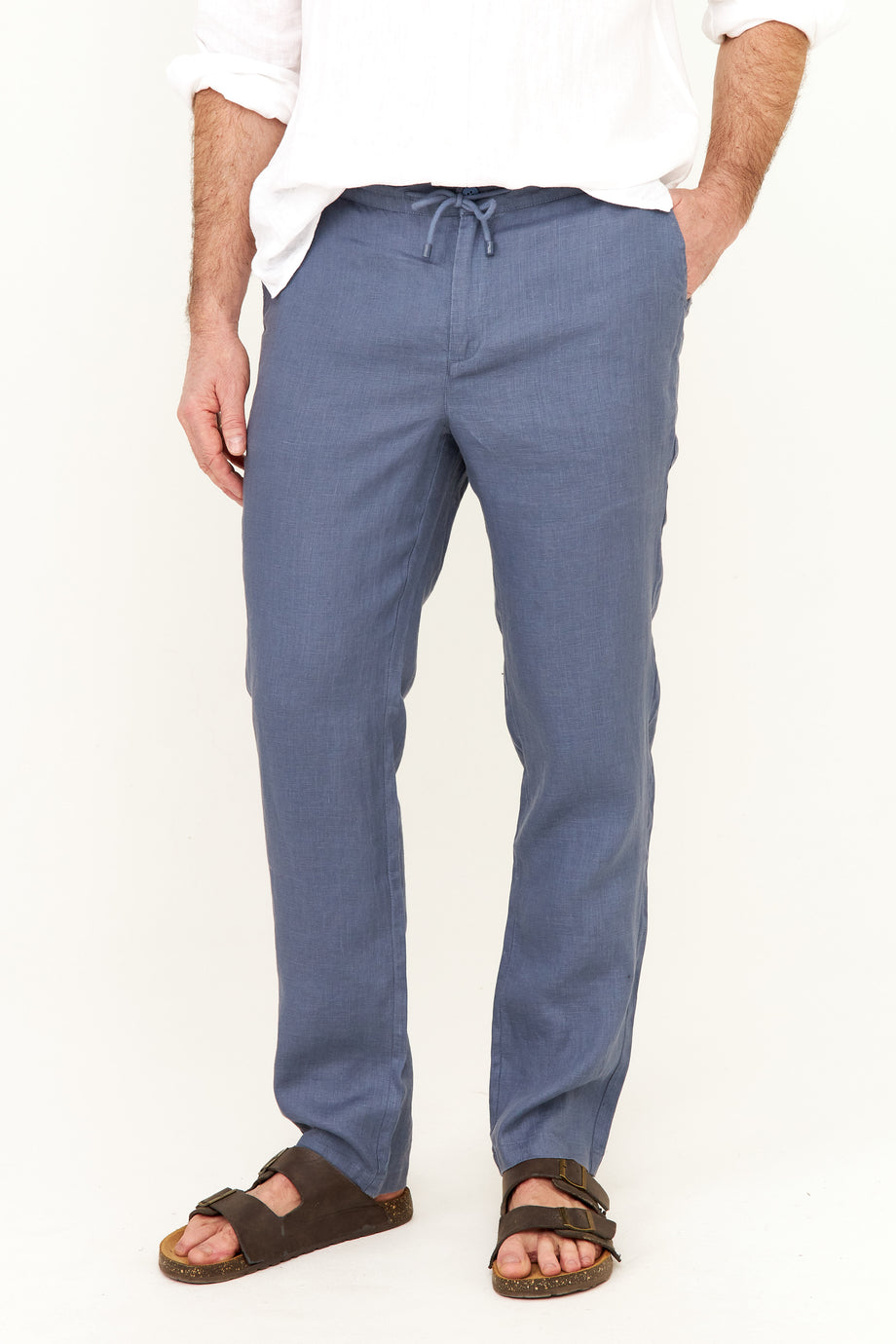 新品 kaval 24ss／Work Pants 2(indigo linen) kaval/over pants — indigo linen washer(カヴァルのオーバー