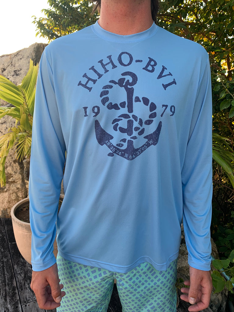 anchor graphic on a upf50 shirt