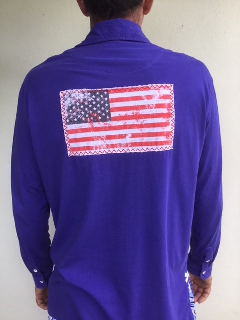 CST USA Flag Patch Shirt - Spectrum Blue Spectrum Blue / S
